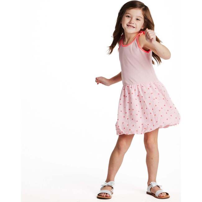 Girls Bubble Dress, Watermelon Rainbow Print - Dresses - 11
