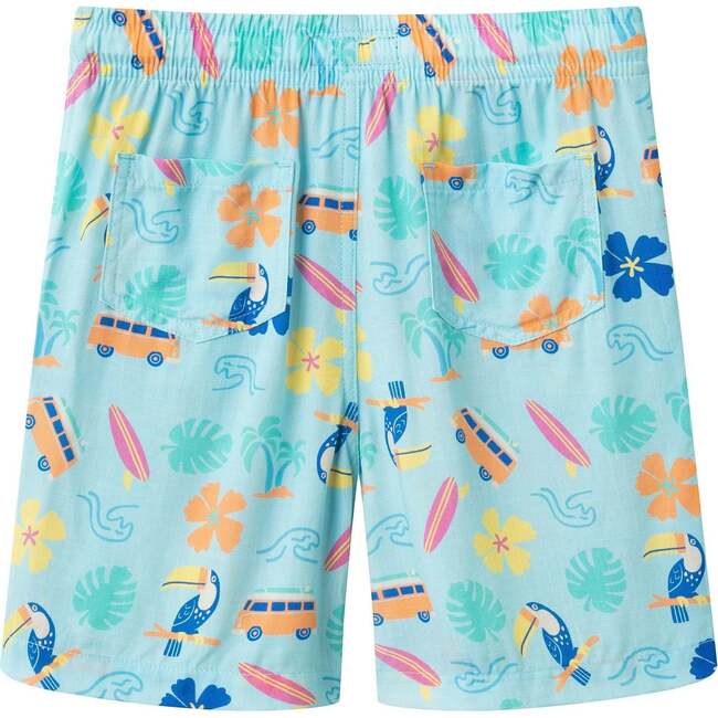 Boys Synthetic Viscose Matching Set, Aqua beach - Mixed Apparel Set - 9