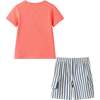 Boys Short Sleeve Tee & Quilted Short Set, Summer Shades - Mixed Apparel Set - 2