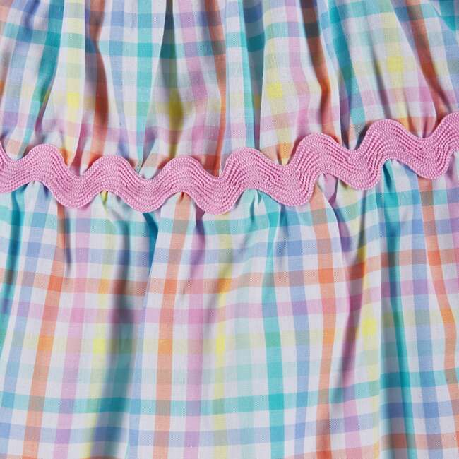 Infant Girls Plaid Dress Set, White Plaid - Dresses - 9