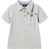 Boys Short Sleeve Polo, Race Car Graphic Pocket - Polo Shirts - 1 - thumbnail