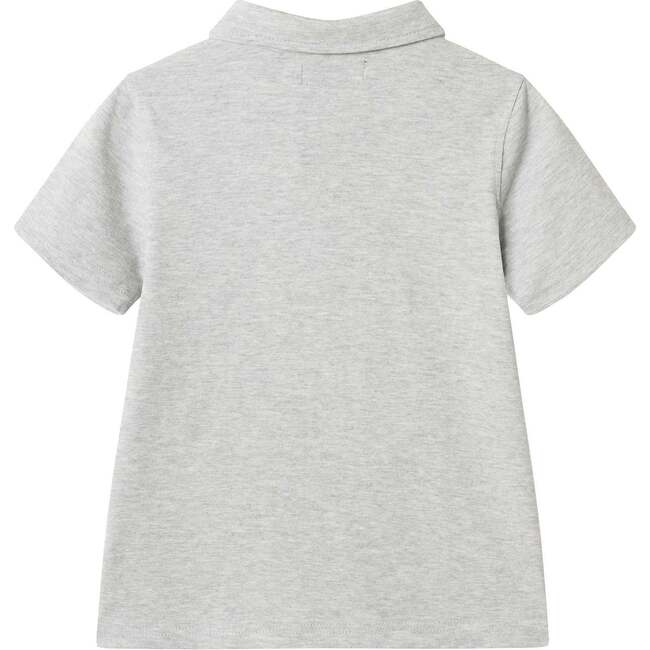 Boys Short Sleeve Polo, Race Car Graphic Pocket