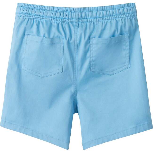 Boys Stretch Twill Shorts, Sky Blue - Shorts - 4