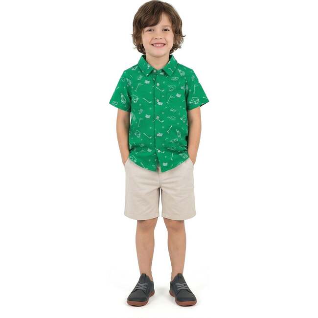 Boys Knit Buttondown, Gone Golfing
