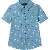 Boys Knit Buttondown Set, Tropical Vibes - Button Downs - 3 - thumbnail