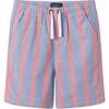 Boys Orange Striped Airy Oxford Set, Orange Stripe - Mixed Apparel Set - 5