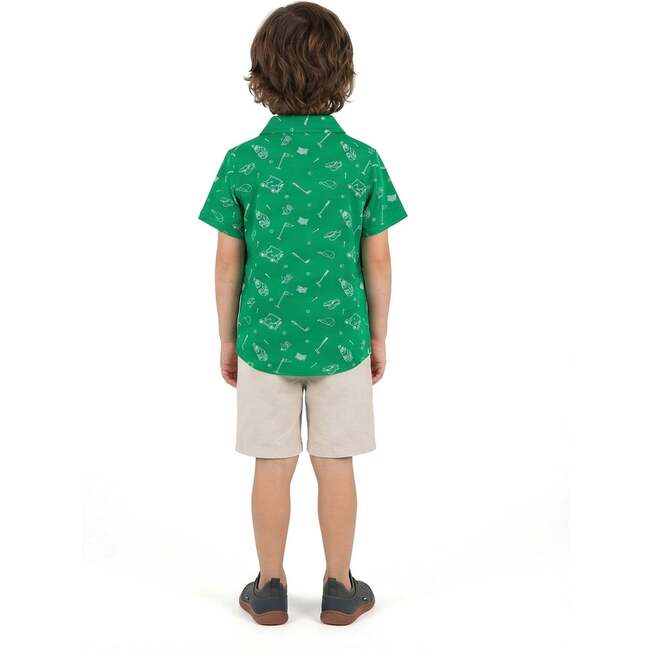 Boys Knit Buttondown, Gone Golfing - Button Downs - 3