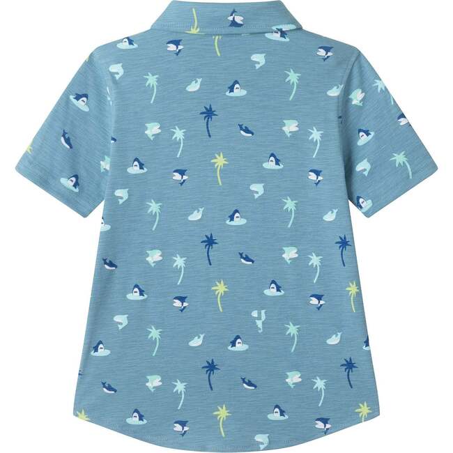 Boys Knit Buttondown Set, Tropical Vibes - Button Downs - 4