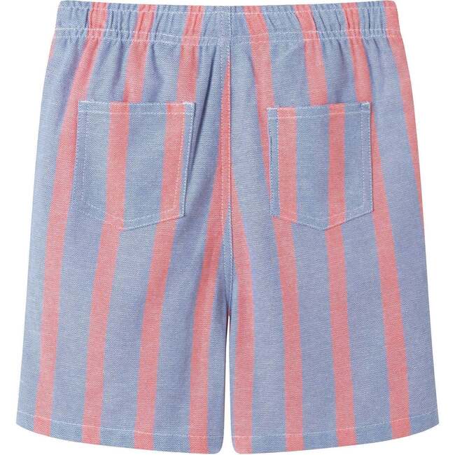 Boys Orange Striped Airy Oxford Set, Orange Stripe - Mixed Apparel Set - 7
