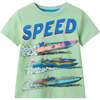 Boys Graphic Tee, Speed Boat - T-Shirts - 1 - thumbnail