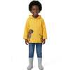 Boys Dog Applique Raincoat, Yellow - Raincoats - 2 - thumbnail