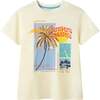 Big Kid Boys Graphic Tee, White Palm Tree - T-Shirts - 1 - thumbnail