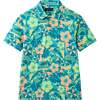 Big Kid Boys Short Sleeve Polo, Sunset Tropics - Polo Shirts - 1 - thumbnail