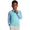 Boys 4-Piece Vest Set, Aqua & Grey Plaid - Mixed Apparel Set - 3