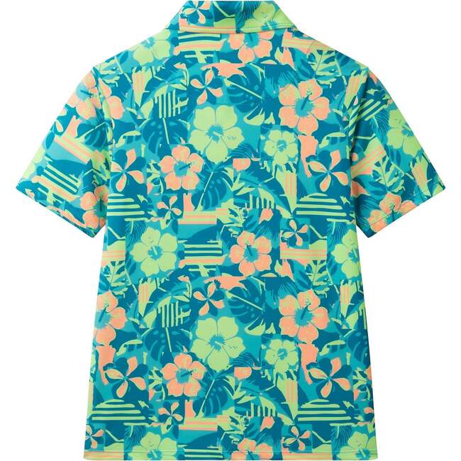 Big Kid Boys Short Sleeve Polo, Sunset Tropics - Polo Shirts - 5