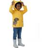 Boys Dog Applique Raincoat, Yellow - Raincoats - 5 - thumbnail