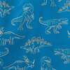 Boys Allover Print Raincoat, Blue Dino - Raincoats - 5