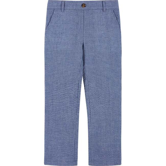 Boys (2-3) Seersucker Vest Suit Set, Blue & Pink - Mixed Apparel Set - 6