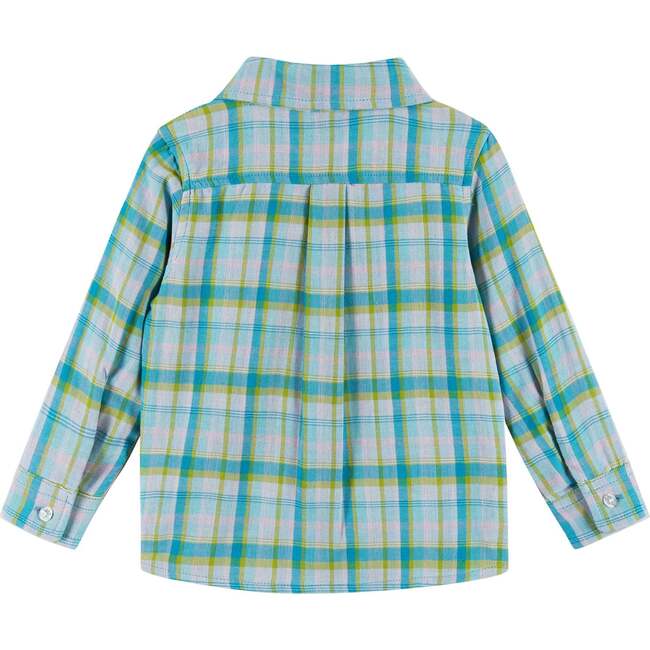 Boys 4-Piece Vest Set, Navy & Khaki Plaid - Mixed Apparel Set - 10