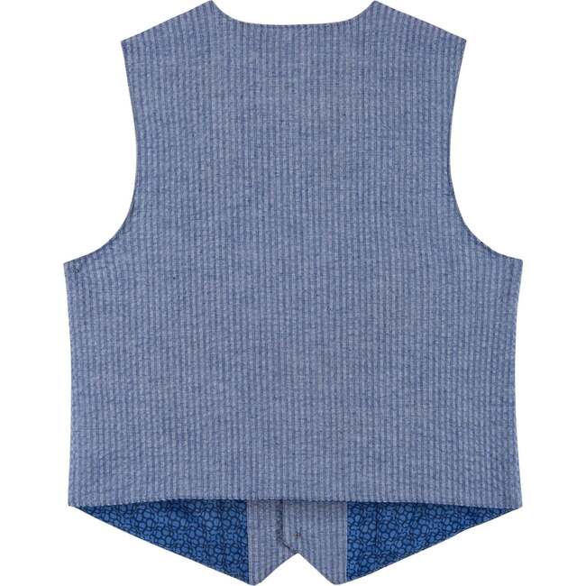 Boys (2-3) Seersucker Vest Suit Set, Blue & Pink - Mixed Apparel Set - 8