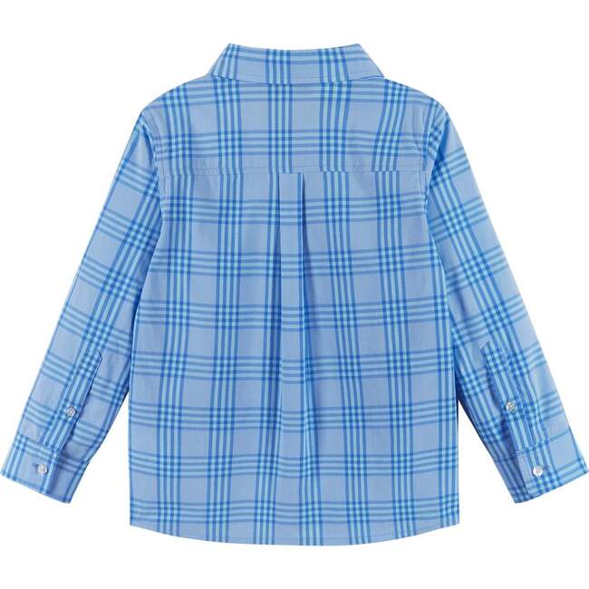 Boys 4-Piece Vest Set, Aqua & Grey Plaid - Mixed Apparel Set - 11