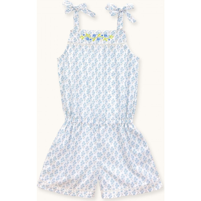 Jumpsuits Grace with cross-stitch embroidery primrose blue
