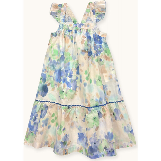 Dress Sally Blue frozen flowers