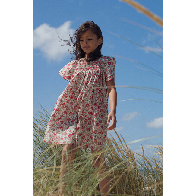dress Ornella hand-smocked in Liberty Felicite
