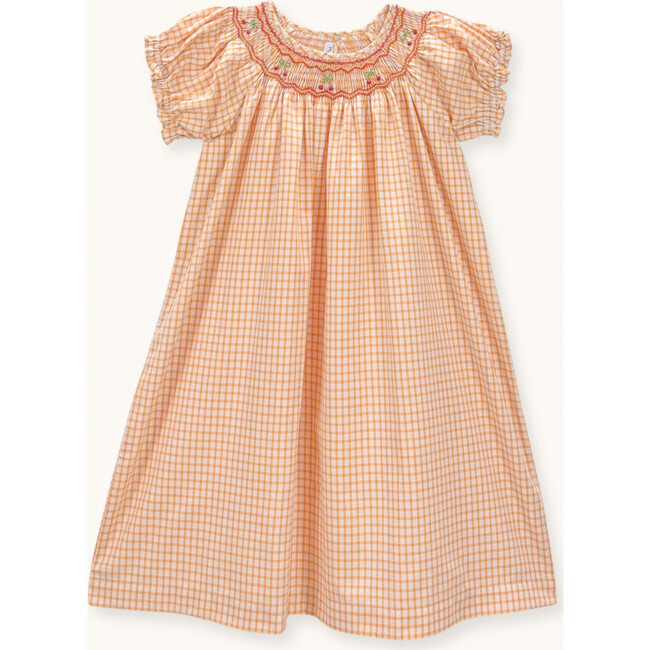 Dress Cherry Hand-smocked limoncello gingham