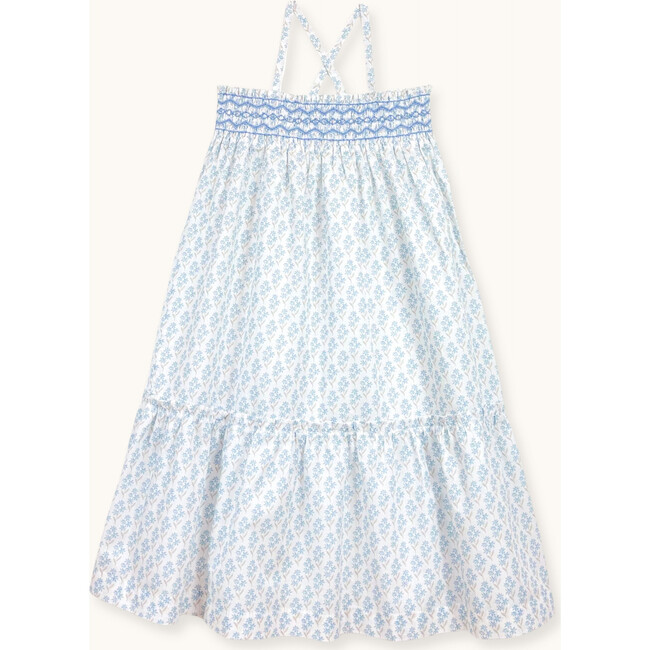 Dress Diva hand-smocked primrose blue