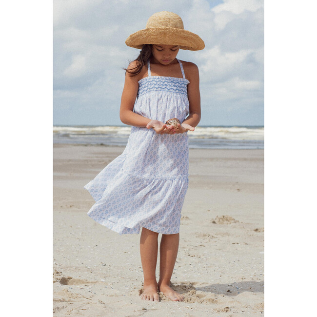 Dress Diva hand-smocked primrose blue