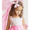 Peony Floral Tank Tutu Dress & Bow Set, Pink - Dresses - 4