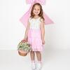 Sweet Floral Tank Tutu Dress & Bow Set, Pink - Dresses - 3