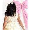Lemon Floral Tank Tutu Dress & Bow Set, Yellow - Dresses - 4 - thumbnail