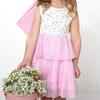 Sweet Floral Tank Tutu Dress & Bow Set, Pink - Dresses - 5