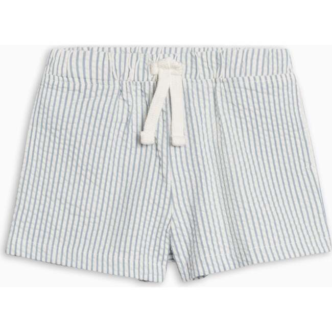 Nixie Seersucker Shorts, Shore Stripe / Sea
