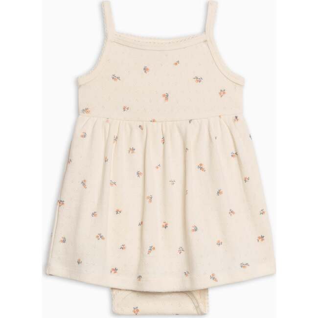 Soleil Pointelle Bodysuit Dress, Maris Floral / Ivory + Sea