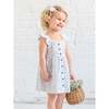 Maisy Muslin Ruffle Strap Dress, Rosebay Floral / Coconut + Sea - Dresses - 3