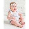 Sandra Muslin Tank Bubble Romper, Rosebay Floral / Coconut + Sea - Rompers - 2
