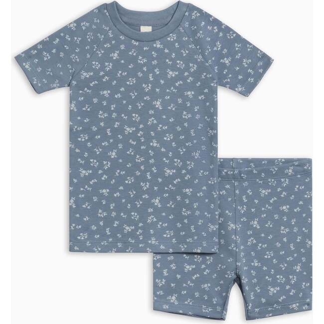 2, Piece Short Sleeve Jammie Set, Isla Floral / Sea + Ivory
