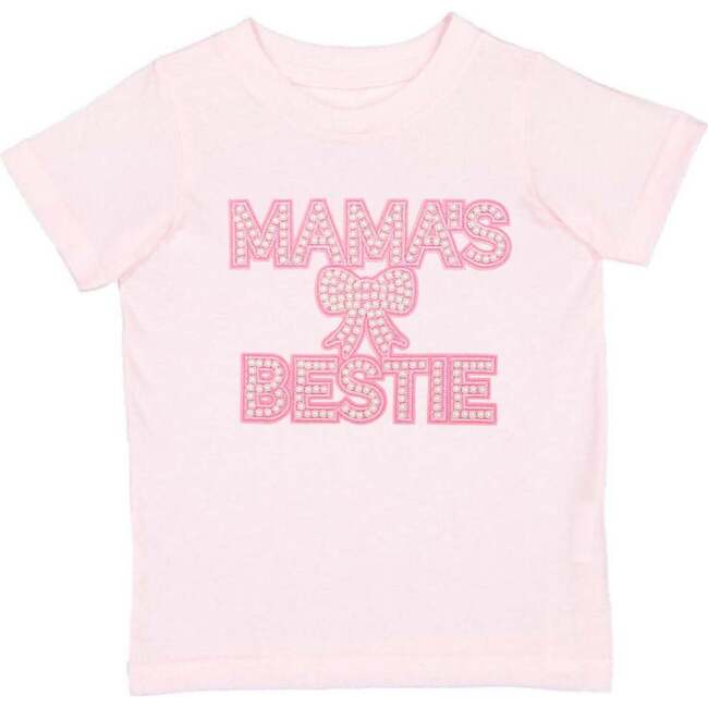 Mama's Bestie Pearl Patch Short Sleeve T-Shirt, Ballet