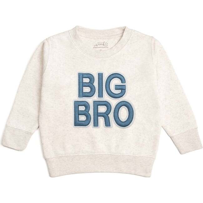 Big Bro Embroidered Patch Sweatshirt, Natural Heather