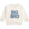 Big Bro Embroidered Patch Sweatshirt, Natural Heather - Sweatshirts - 1 - thumbnail