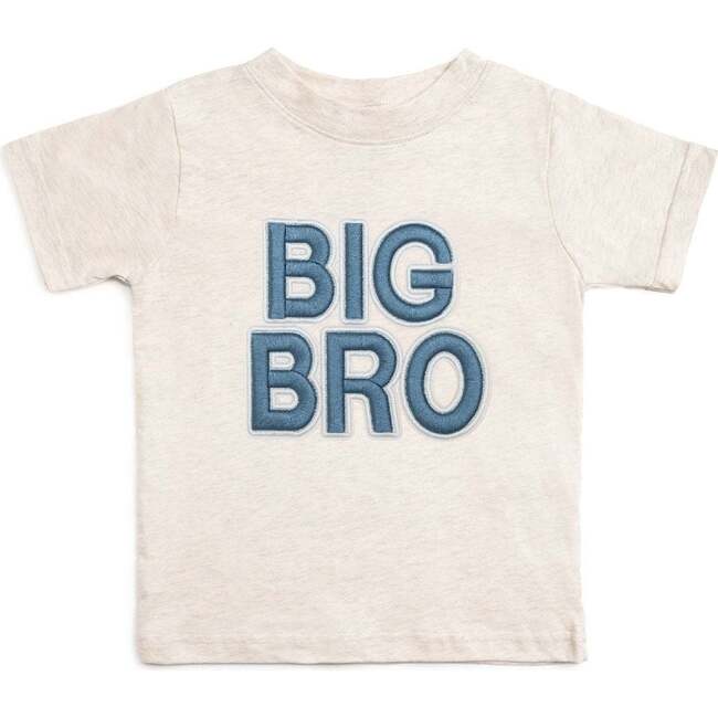 Big Bro Embroidered Patch Short Sleeve T-Shirt, Natural Heather