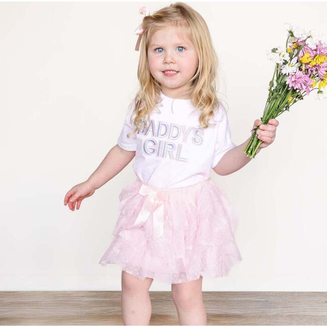 Daddy's Girl Patch Short Sleeve T-Shirt, White