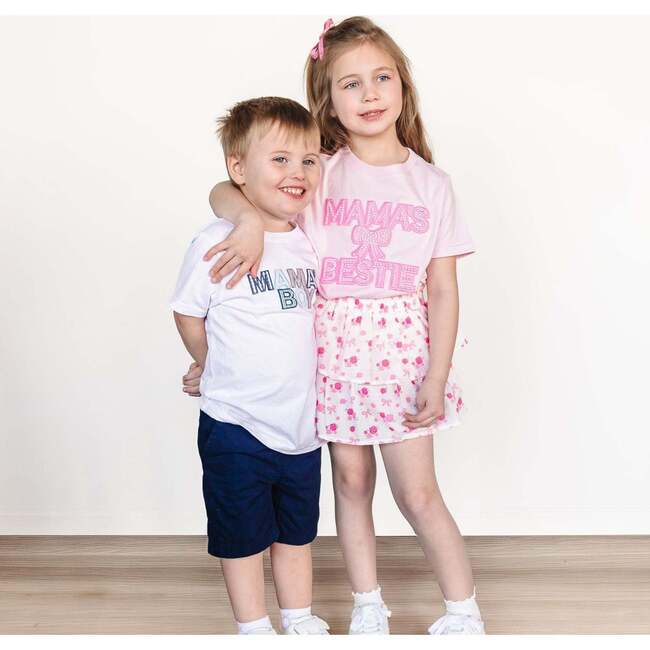 Mama's Bestie Pearl Patch Short Sleeve T-Shirt, Ballet