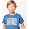 Dad's Dude Patch Short Sleeve T-Shirt, Indigo - T-Shirts - 3