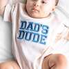 Dad's Dude Patch Short Sleeve Romper, Natural - Rompers - 3
