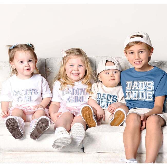 Dad's Dude Patch Short Sleeve T-Shirt, Indigo - T-Shirts - 4