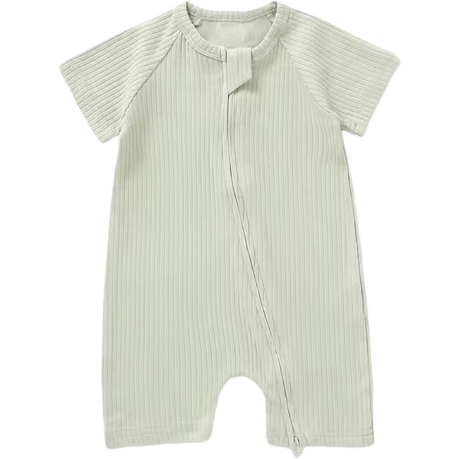 Organic Coastal Day Romper, Quiet Tide
